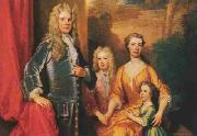 Sir Godfrey Kneller James Brydges (later 1st Duke of Chandos) and his family china oil painting artist